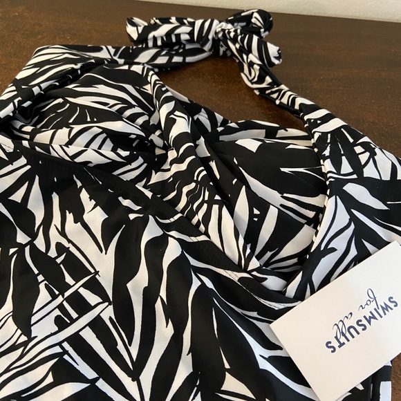 NWT Swimsuits for All Sheath Halter Swimdress One Piece Plus Size 20 - Picture 6 of 9